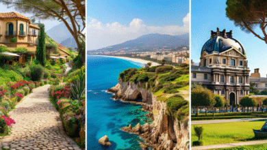 the Sicilian coast from The White Lotus, Hobbiton from Lord of the Rings, and the Louvre from Emily in Paris.